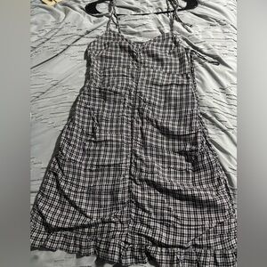 Hollister Monochrome Checkered Dress